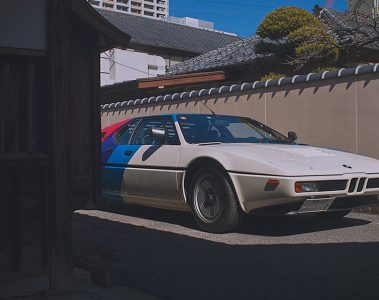 A BMW M1 photographed in Japan for the official 50th anniversary book for the BMW M Sport cars