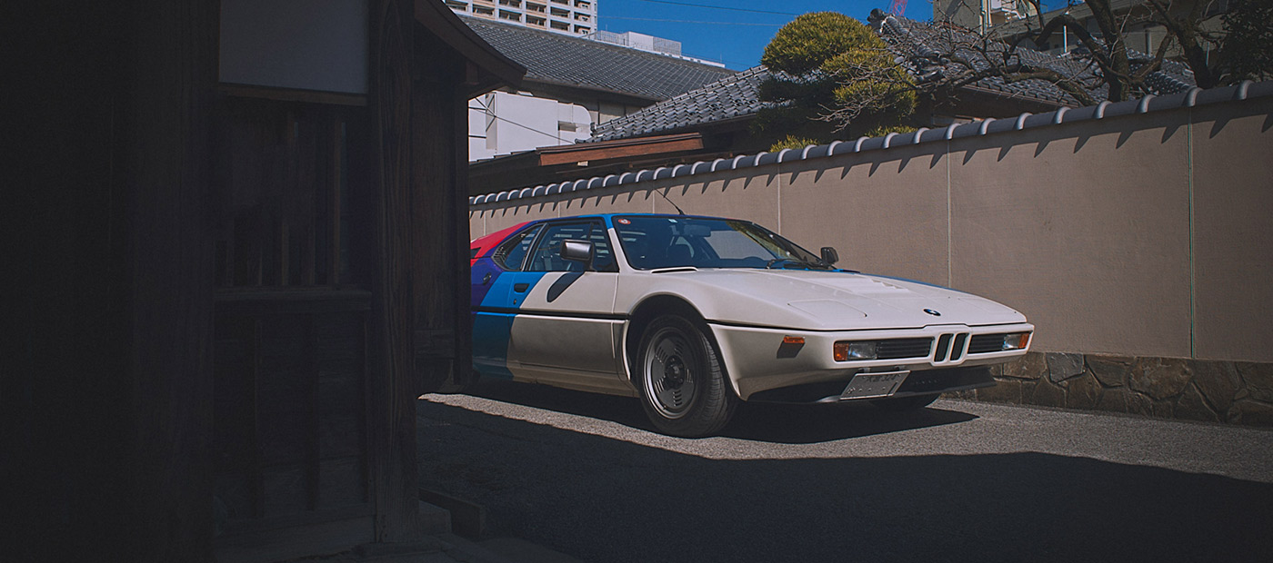 A BMW M1 photographed in Japan for the official 50th anniversary book for the BMW M Sport cars