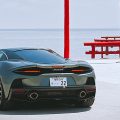 The McLaren GT at the Tara Undersea Road in Kyushu, Japan